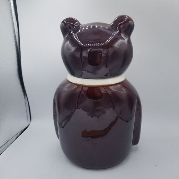 Bear Cookie Jar by M. Kamenstein Portugal Yogi Bear with Tie Grown Up Teddy - Picture 5 of 13